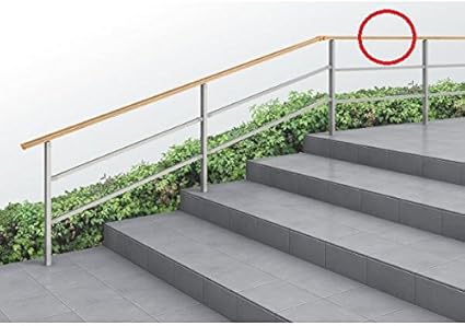 Amazon Ykkap ルシアス 歩行補助手すり 自立タイプ 笠木 中間部材 アルミカラー プラチナステン フェンス 垣