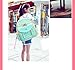 EURO SKY Children School Backpack Bags for Girls Students PU Leather Green Large