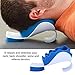 Chiropractic Pillow - Cervical Neck Pillow to Help Ease Neck Pain and Shoulder Pain and Provide Relief by Easing Tension - Therapeutic and Helps Spine Alignment by EcoGreen (Blue)
