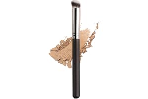 Ksvsonrvi Concealer Brush, Medium Size Under Eye Angled Head Kabuki Nose Contour Brush for Concealing Blending Setting Buffin