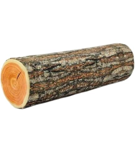 Coussins Décoratifs En Forme De Bûches MASINIES - Bois Naturel Souple - Décoration Maison Originale