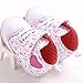 Voberry Baby Girls Toddler Lace up Sneaker Anti-Slip Boots Crib Shoes (6~12Month, Floral)