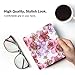 MoKo Case for All-New Kindle Oasis (9th Generation, 2017 Release) - Premium Ultra Lightweight Shell Cover with Auto Wake / Sleep for Amazon Kindle Oasis E-reader Case, Floral Purple