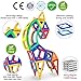 Jasonwell Magnetic Tiles Creative Magnetic Building Blocks Set for Boys Girls STEM Preschool Educational Construction Kit Magnet Stacking Toys for Kids Toddlers Children