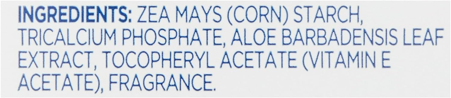 Pure Cornstarch Baby Powder Aloe and Vitamin E (22 oz - 2 Pack)