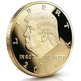 Donald Trump Challenge Coin 2018 - Gold Plated in The Commemorative Collectors Edition Series. Stunning Proof Like Coins. A Michael Zweig Designer Coin for Presidential Mint