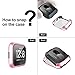 Fitbit Versa case,Ankertoy Fitbit Versa Screen Protector TPU All-Around Full Front Protective Case 0.3mm HD Clear Cover for Fitbit Versa Smart Fitness Watch (Pink)