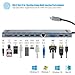 Type C Hub Aluminum Adapter, Mac USB C hub Adapter Dongle for MacBook Air 2019/2018, MacBook Pro 2019/2018-2016, with 4K HDMI, 2 USB 3.0,USB-C Data Port, SD/Micro Card Readers (Grey)