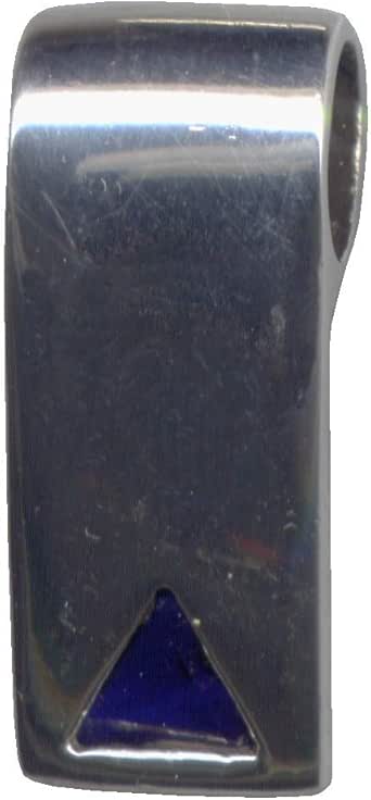 Echt sterling zilver 925 blauwe agaat steen kettinghanger ...