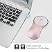 2.4GHz Mini Wireless Mouse Silent Click Compact Soundless Optical Mice with Nano USB Receiver for Laptop PC and Mac (Rose Gold)
