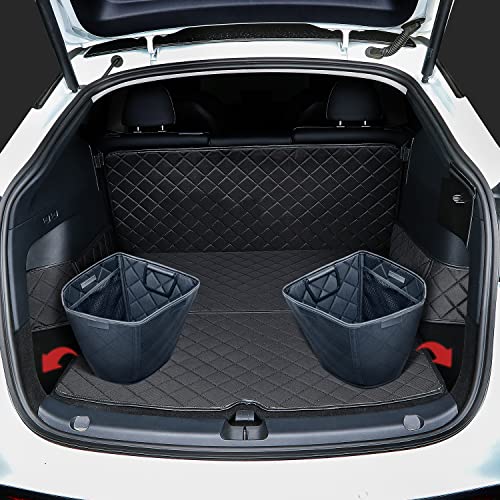 Topfit for Tesla Model Y Rear Trunk Storage Bins Waterproof,Foldable