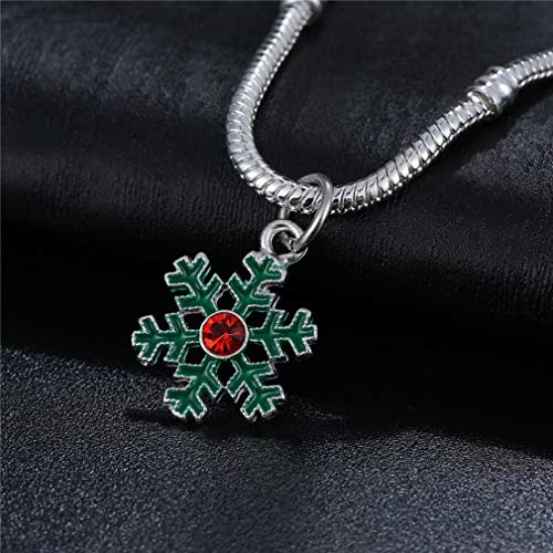 20 Pcs Assorted Enamel Charm Pendant Silver Plated Christmas Tree Snowflake Garland Bell Dainty Dangle Crafting Accessories Decorations for Necklace Bracelet Ankle Earring Jewelry DIY Making