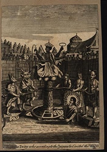 Supreme Japanese Deity Creator of Universe Gods c.1780 antique engraved print