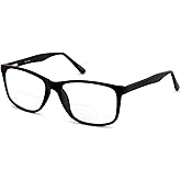 V.W.E. Men XL wide reading glasses clear lens optical reader Anti Blue Blocker UV 150mm