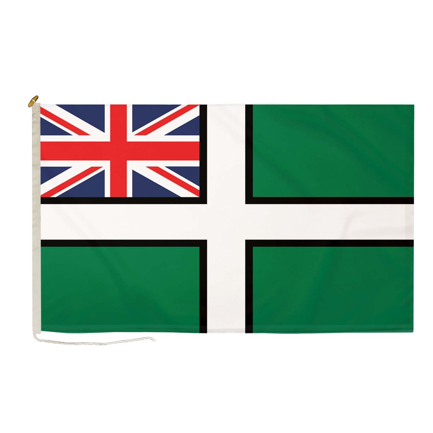 DuraFlag Devon Ensign 5ft x 3ft Flag Premium Quality With Rope & Toggle Reinforced Stitching 150cm x 90cm British Ensign Heavy Duty Polyester Weatherproof Fade Resistant