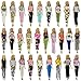 ZITA ELEMENT 20 Items = 10 Sets Fashion Clothes Dress Bundle 10 Shoes for 11.5 Inch Doll Outfits - Random Style Outfits Accessories for 11.5 Inch Doll