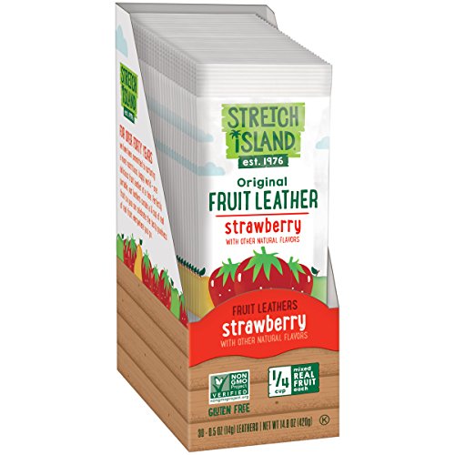 Stretch Island Original Fruit Leathers, Strawberry, 30-Count Package
