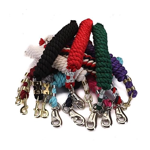 FMS-12-Inch-Cotton-Rope-Horse-Lead-Grey-Bull-Snap1-Pack