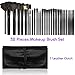 eBoTrade 32 Pcs Professional Cosmetic Makeup Brush Set Kit with Synthetic Leather Case,Black