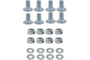 PRO-PEEPI 784-5581 Carriage Bolt & Nut kit 5/8" for MTD SnowBlowers Shave Plate Scraper Bar 784-5581A 790-00117-0637 790-00120-0637 784-5581A-0637 8/Set,Stainless Steel