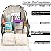 Baby Diaper Bag Backpack Large Multifunction Water Resistant Neutral Baby Bag for Mom Dad Lightweight Maternity Nappy Bag Travel Backpack with Insulated Pockets and Stroller Straps Gray