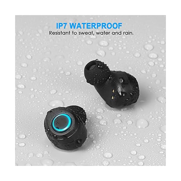 Wireless Headphones, Wireless Earbuds [Super Light] Bluetooth 5.1 Headphones with Type-C Charging Case, Wireless…