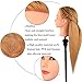 Mannequin Head 26-29 inch 100% Real Hair Styling Training Head, Cosmetology Doll Head, Mannequin Manikin Training Head With A Free Stand Clamp