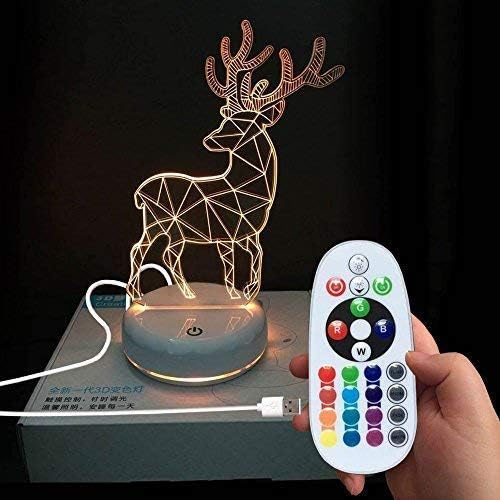 QOFOWIN Decorative lamp,Night Lights for Kids, Baby Nursery Night Light Handheld Sleep Lamp with USB Charging Bedside Lamp,Kids Night Light, Gifts for Kids (Deer)