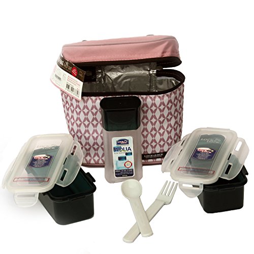 Lock & lock lunch box set with bag and water bottle…