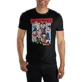 Dragon Ball Z Anime Characters Group Shot Mens Black Graphic Tee Shirt