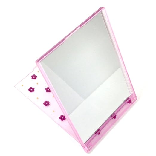 Beauty View Mirror Stand Onesided Mirror Pink/Flower