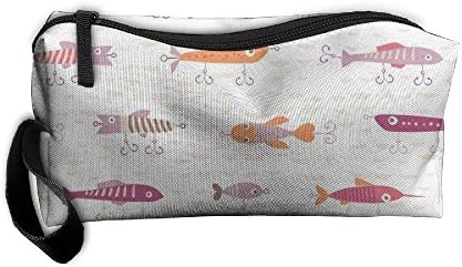 Fishing Lure Make-up Travel Bag Cosmetic Pouch Bag High Elasticity Zipper Pouch