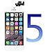 Screen Replacement for iPhone 5 P-zone LCD Touch Display Digitizer White Include Home Button Full Pre-assembly Kit with Repair Tools and Screen Protector