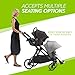 Baby Jogger City Select LUX | 20 Ways to Ride, Single to Double Stroller | Quick Fold, Slate