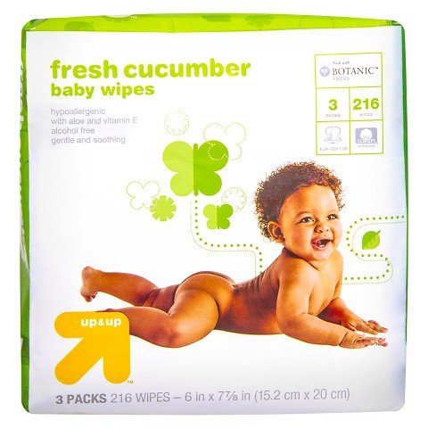 up & up Cucumber Baby Wipes, 216 Count