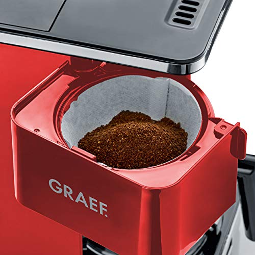 Graef Filterkaffeemaschine FK403EU mit Glaskanne, rot – Bild 3