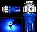 AUTOUS90 T10 W5W 2825 158 192 168 194 Wedge 5-SMD 5050 Ultra Blue LED Light bulbs 20 PCS