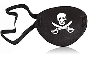 Oarkive Pirate Eye Patch for Adults – Adjustable Eye Patch for Halloween Costume, Party Outfit, or Themed Events