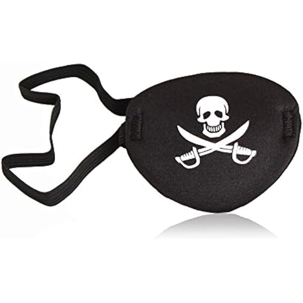 Amazon.com: RIKEYO 2 pcs Pirate Eye Patch,3D Black Eye Patches for