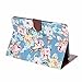 Dteck iPad Mini 4 Case, Slim Lightweight Elegant Vintage Floral Pattern Premium Leather Folio Flip Stand Wallet Cover Case for Apple iPad Mini 4 Released on 2015, (Cloth Blue)