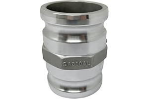 Gloxco Aluminum Type AA Cam and Groove Spool Adapter, 3" Male Camlock x 3" Male Camlock (CAM-30-AA-AL)