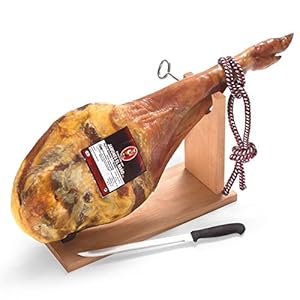 Serrano Schinken Set mit Schinkenhalter und Messer