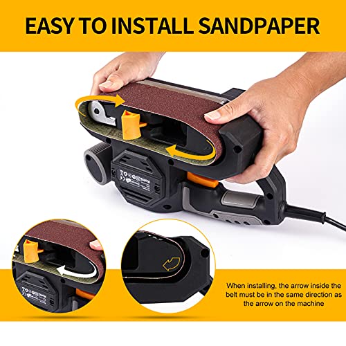 Belt Sander, Jellas 2 in 1 Belt & Bench Sander, 3x18 inch Belt Sanders