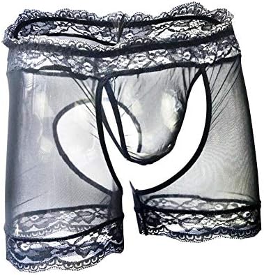GO2SEXY Men' ssissy Panties Lace See Through Bikini Boxer Sexy Thong G-String Pouch T-Back Underwear