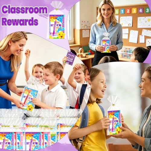 Zenoble 30 Pack End of Term Gifts for Children, Class of 2026 Gifts from Teacher with Notebooks, Rainbow Pens, Star Erasers, Pencil Sharpeners and Cards Primary School Leavers Gift School Rewards