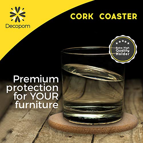 2 Natural+Coasters+Round+Holder+Storage