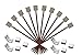 Alightings 2 Pin 8mm LED Strip Connector Kits for Outdoor Silicone Covered Strips Light Double-sided PCB 3528 2835 3014 Single Color Lights , Contains 10pcs Gapless, 10pcs Jumper Wire Connectors