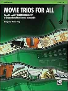 Movie Trios For All B Flat Clarinet Bass Clarinet