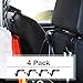 SCHITEC 4 PCS Car Seat Back Hook Auto Seat Headrest Portable Organizer Holder Hooks Grocery Shopping Bag Travel Vehicle Car Safety Hanging Hook Carrier