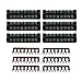 Eowpower 6Pcs 600V 25A Dual Row 8 Position Screw Terminal Strip and 6Pcs 400V 25A 8 Position Black/Red Pre Insulated Terminal Barrier Strip